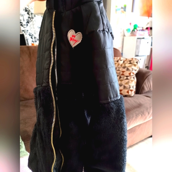 2 Jackets!!Betsey Johnson Faux Fur Little Lass Embroidered Girls Jackets Sz 7/8 - Picture 5 of 12